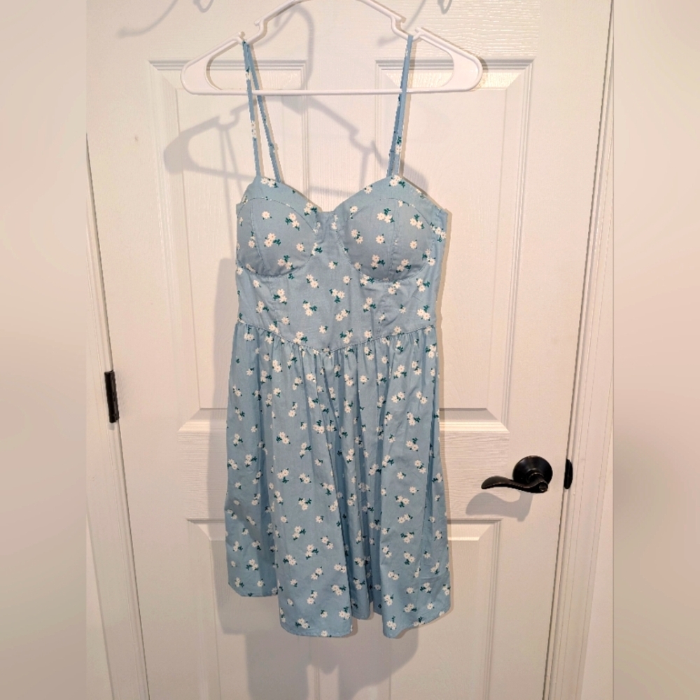 Blue floral sundress
